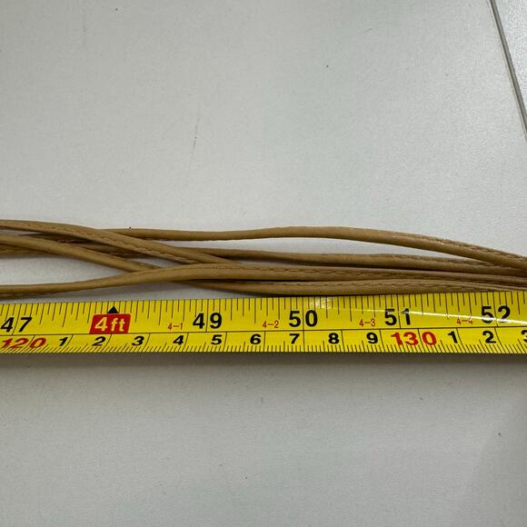 Vintage Beaded Macrame Tie Belt Boho Retro 70s Style Length 52 - Picture 4 of 5